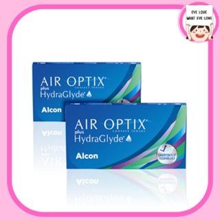 Alcon Air Optix Plus HydraGlyde คอนแทคเลนส์รายเดือน - 3 คู่