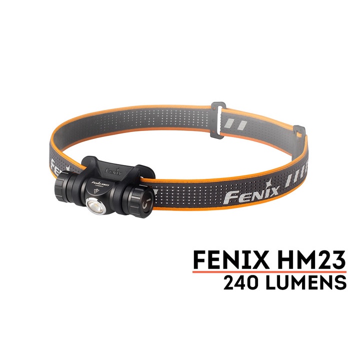 Fenix ​​​​HM23 ไฟหน้าแบบกะทัดรัดสำหรับเดินป่าและวิ่ง