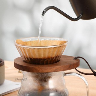 Wooden Coffee Filter Cup Holder Funnel Drip Manual for Coffee Maker Kitchen