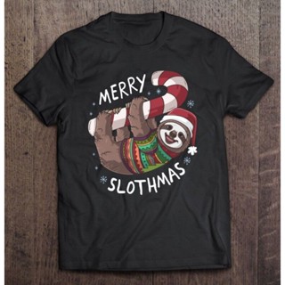 Sloth Merry T เสื้อ Slothmas ถุงเท้าคริสต์มาส Stuffer ของขวัญเสื้อผ้าสไตล์พังค์ฮิปฮอป Sally เสื้อผ้าเสื้อเชิ้ต Anime เสื