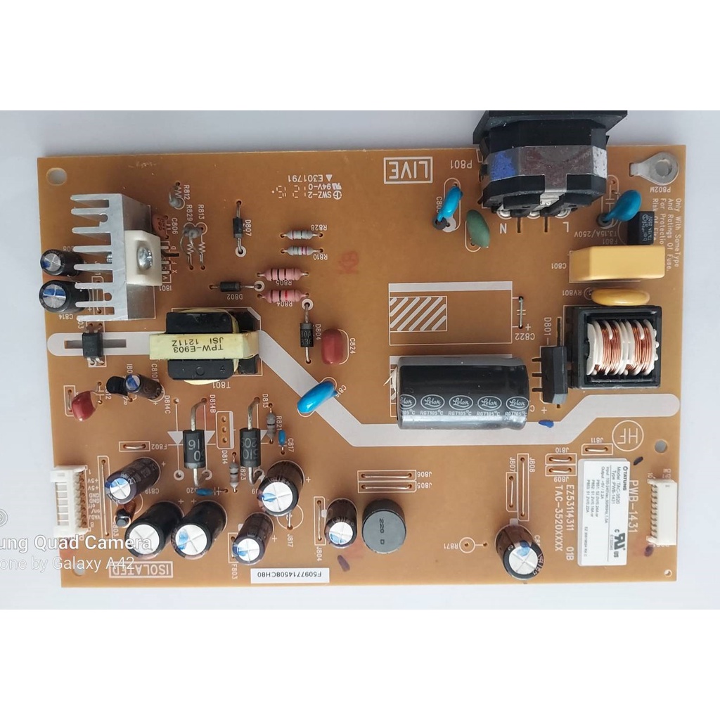 Power board HP LE1920x PWB-1431 EZ53114311, LV1911 715G4744-P01-002-003M, HP P232 715G7282-P02-00-0H