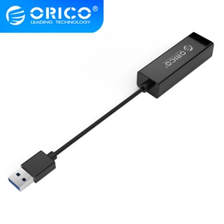 Orico อะแดปเตอร์เครือข่ายอีเธอร์เน็ต USB3.0 10 100 1000 Mbps สําหรับคอมพิวเตอร์ โน้ตบุ๊ก UTJ-U3