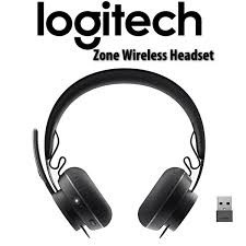 Logitech Zone Wireless Bluetooth Headset with Qi wireless Charging (981-000915) Model : HEADSET-ZONE-WIRELESS#