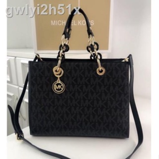 ☫MK Handbag Shoulder Bag Michael Kors classic old flower Messenger High Quality casual All-match 32x24x13cm