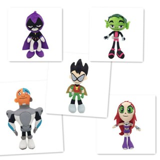 ของเล่นตุ๊กตาการ์ตูน Titans Go Robin Cyborg Beast Boy Raven ขนาด 10 นิ้ว สําหรับเด็กผู้ชาย