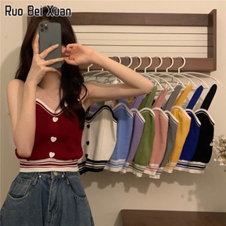 RUO BEI XUAN เสื้อถักหลังสวยของผู้หญิงสายใหม่