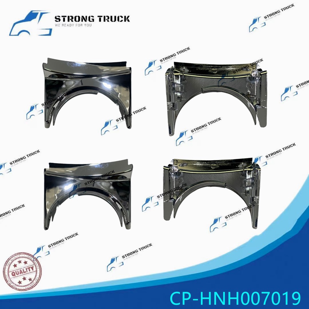HINO WU720 CORNER PANEL UPPER COVER CHROME SET
