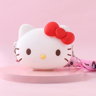 Sanrio Kitty กระเป๋าซิป สายสะพาย ปรับสายได้ ถอดสายได้