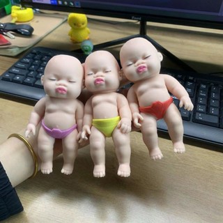 ตุ๊กตาบีบอัด ขนาดเล็ก สีดํา เพื่อความบันเทิง