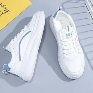 SY SHOP899 รองเท้าผ้าใบหญิง รองเท้าผ้าใบสีขาว ผ้านุ่ม NO.H31