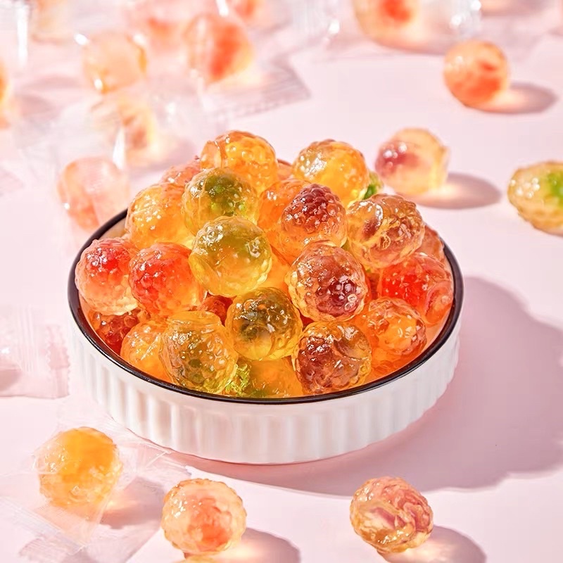 เยลลี่ 1 บาท Jelly candy fruit เยลลี่ (1ชิ้น/4g.) เยลลี่สอดไส้ เยลลี่ผลไม้รวม รวมเยลลี่ทุกรสชาติ อร่อยเคี้ยวนุ่มหนึบ
