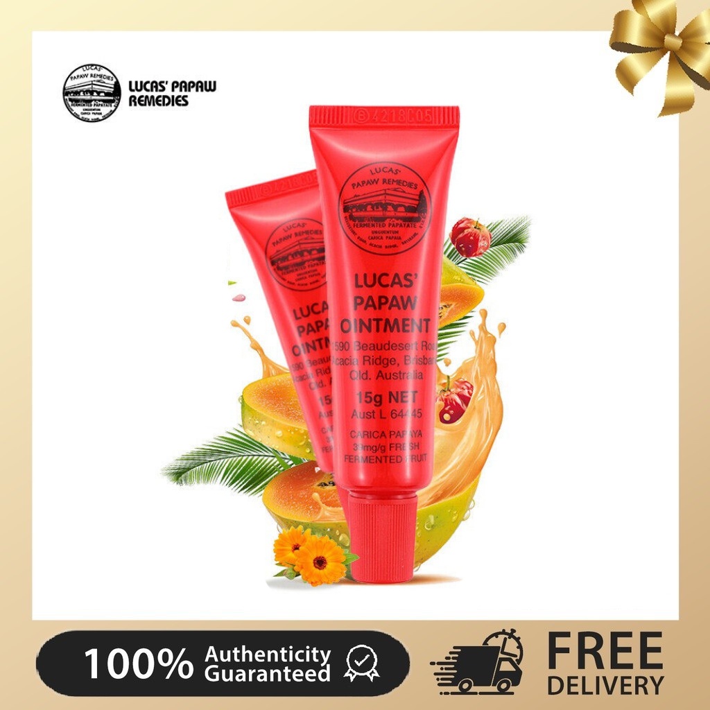 Lucas’ Papaw Ointment บาล์มสารพัดประโยชน์จากส่วนผสมของมะละกอ 25g แท้ 100% ขี้ผึ้ง ลูคัส LucasPapaw