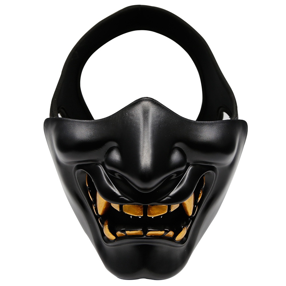 หน้ากาก Mask Oni Giant โอนิ ยักษ์ญี่ปุ่น สีดำ Ninja Samurai ตํานานอสูรกาย วัสดุไฟเบอร์กลาส Fiberglass Party Cosplay