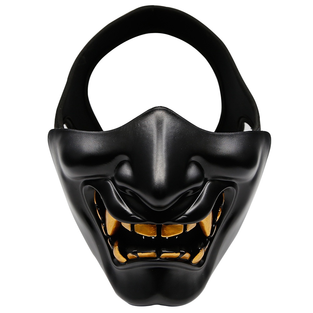 หน้ากาก Mask Oni Giant โอนิ ยักษ์ญี่ปุ่น สีดำ Ninja Samurai ตํานานอสูรกาย วัสดุไฟเบอร์กลาส Fiberglas