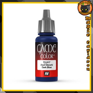 Dark Blue 17ml. Vallejo Game Color สีอะคริลิคสูตรน้ำ