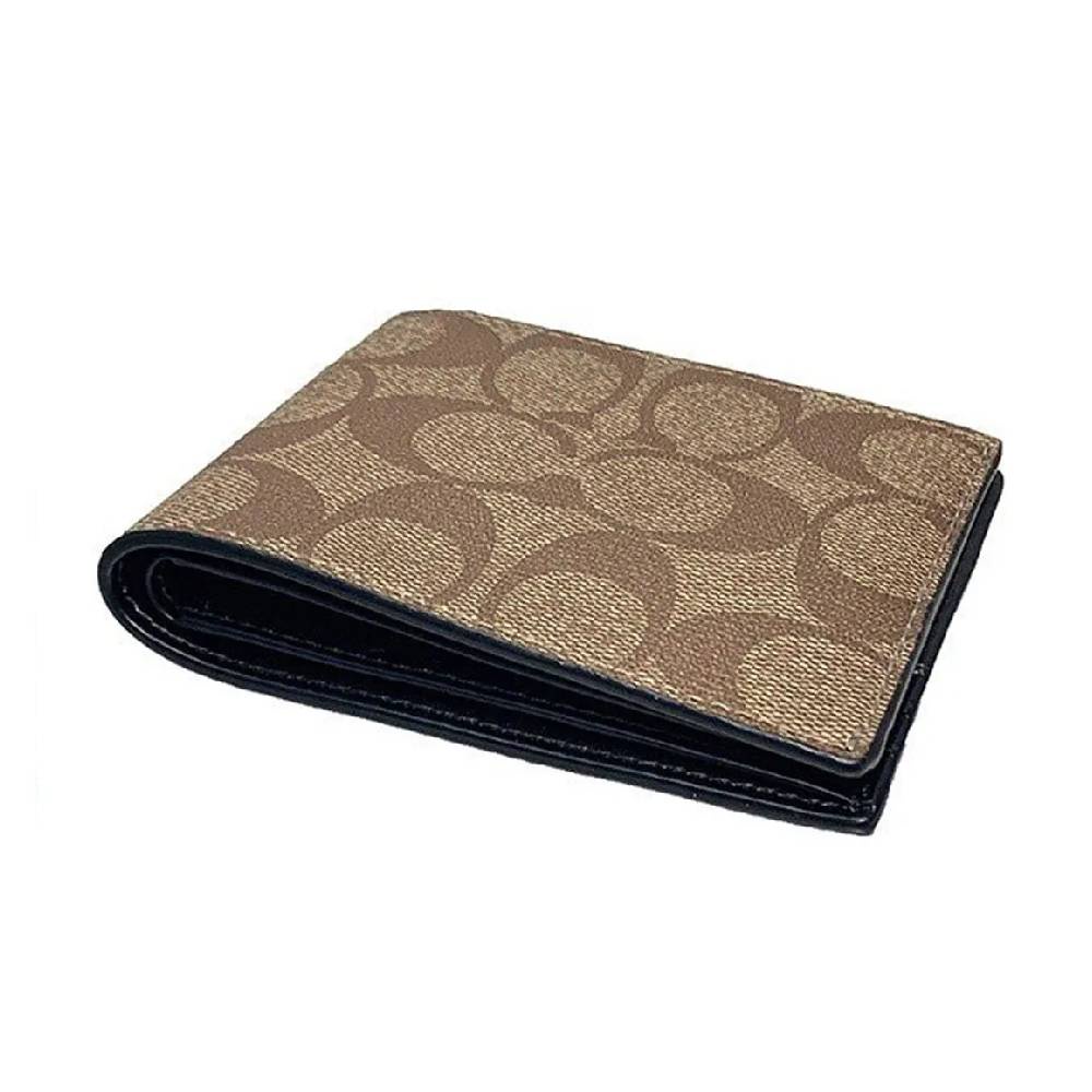 กระเป๋าสตางค์ COACH F66551 ID BILLFOLD WALLET IN SIGNATURE CANVAS