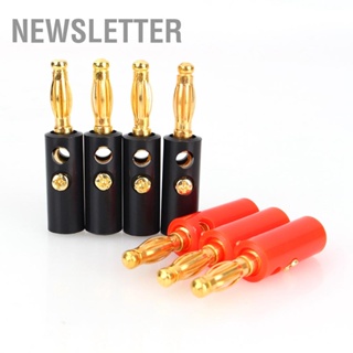 20pcs/Packs 4mm Black &amp; Red Wire Audio Cable Banana Connectors Plug Adapter Female