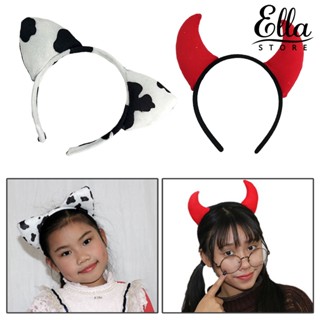 Ellastore123 ที่คาดผมคอสเพลย์ รูปมงกุฎ แบบพกพา ขอบเรียบ ทนทาน สําหรับตกแต่งปาร์ตี้ฮาโลวีน