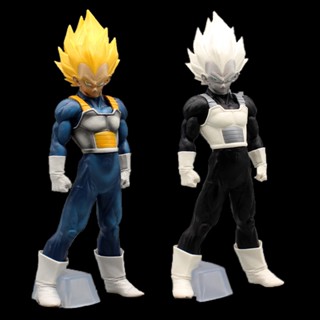 โมเดลฟิกเกอร์ Dragon Ball Z Vegeta Super Saiyan ขนาด 30 ซม. สีเทา สีฟ้า ของเล่นสําหรับเด็ก