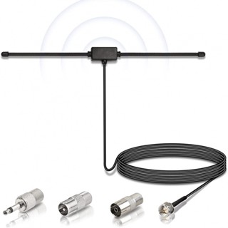 Dab เสาอากาศวิทยุ FM เสาอากาศ FM Dipole ปลั๊กเสียง เชื่อมต่อ สําหรับตัวรับสัญญาณสเตอริโอ