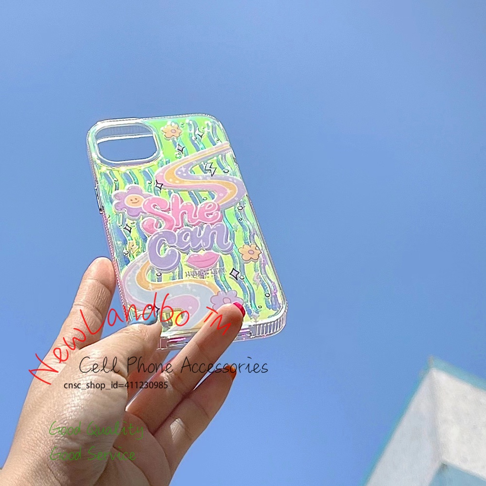 เคสโทรศัพท์มือถือ ลายการ์ตูนสายรุ้ง 3D สําหรับ iPhone 14 13 12 11 Pro max