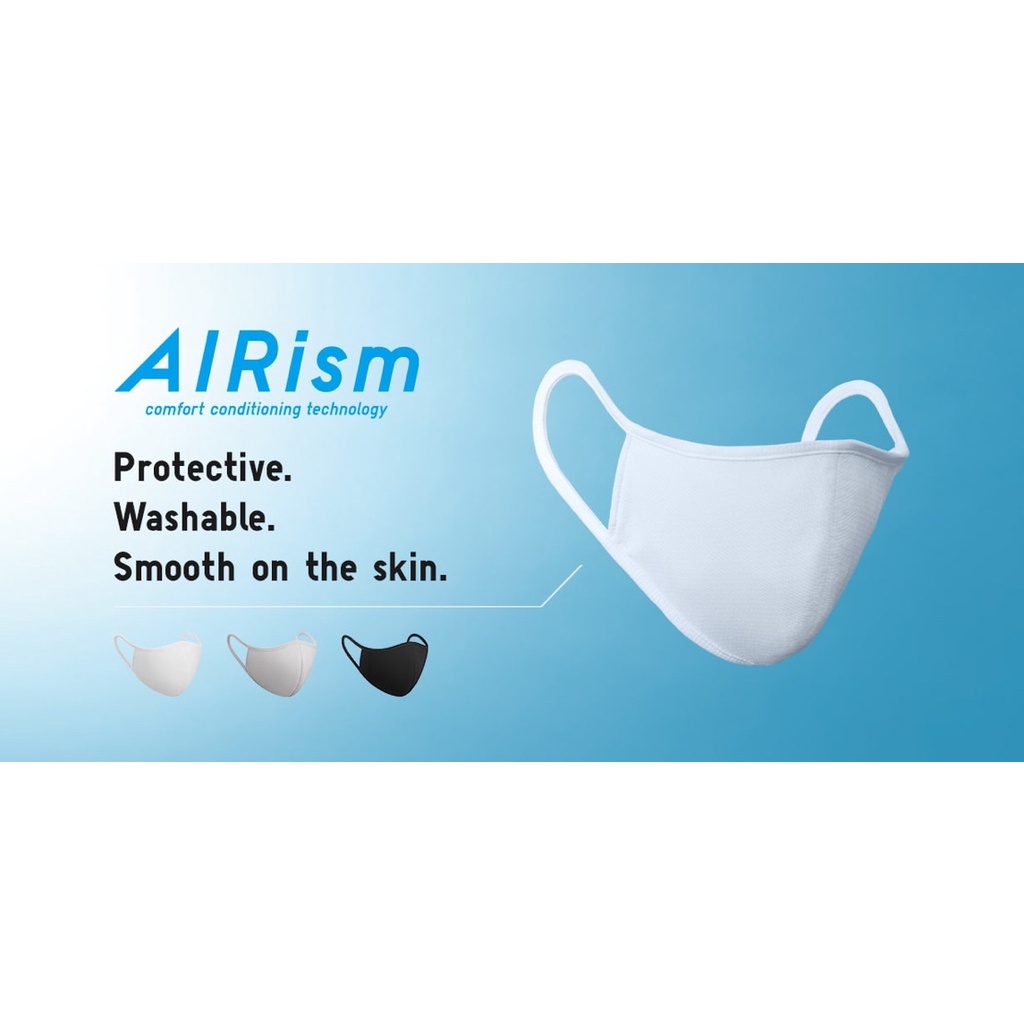 Uniqlo White AIRism Face Mask [ของแท้]
