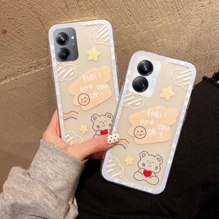 เคสมือถือ TPU แบบนิ่ม ลายการ์ตูนหมีน่ารัก กันตก สําหรับ Realme10 Pro Realme 10 Pro+ 10Pro 10Pro+ 4G 5G