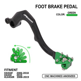 JFG moto Foot Brake Pedal For KX450F 2006-2018 KX450 2019-2020 KLX450R 2008-2019 Motorcycle CNC Accessory