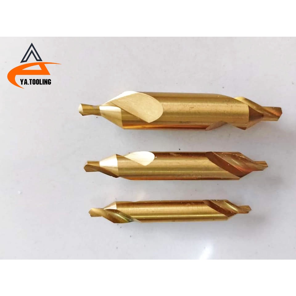 ดอกเจาะนำศูนย์ Center Drill HSS สีทอง