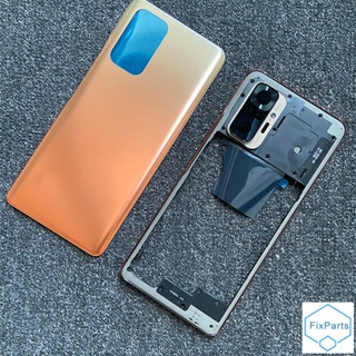 เคสแบตเตอรี่ด้านหลัง กรอบกลาง พร้อมปุ่มปรับระดับเสียง สําหรับ Xiaomi Redmi Note 10 PRO MAX