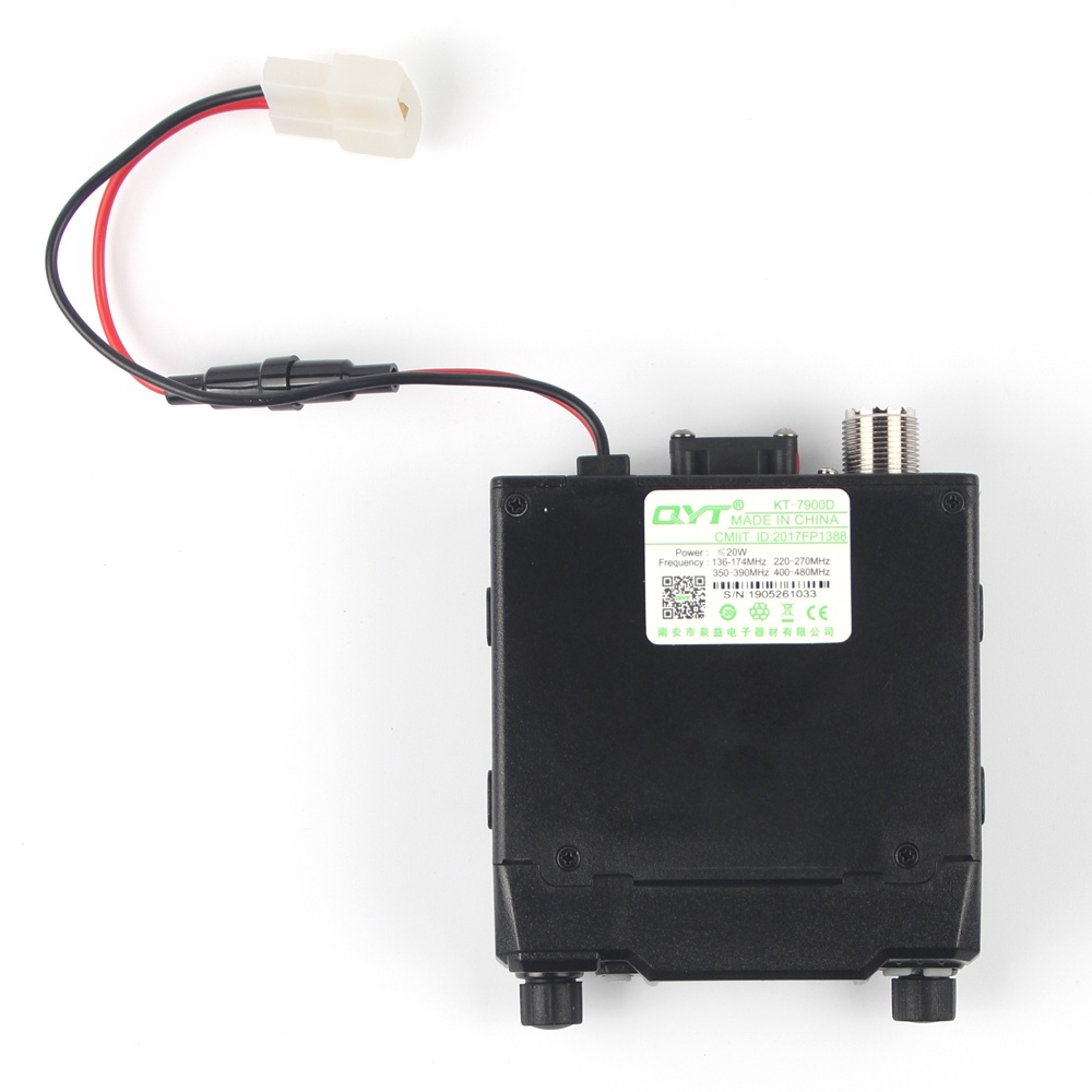 ตัวรับส่งสัญญาณวิทยุมือถือ QYT KT-7900D 25W Quad Band 144 220 350 440MHz KT7900D UV พร้อมพาวเวอร์ซัพพลาย