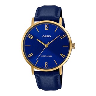 🎁CASIO STANDARD MTP-VT01GL-2B2 ของแท้ 100% พร้อมส่ง ประกัน 1 ปี