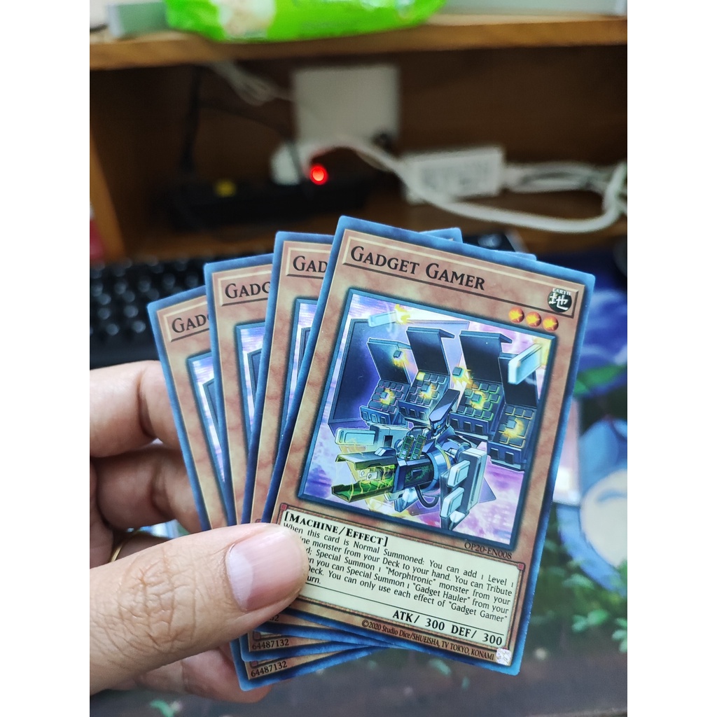 [Yugioh Funny Shop] การ์ดนักเล่นเกม Gadget 1 ใบ - OP20-EN008 - Super Rare