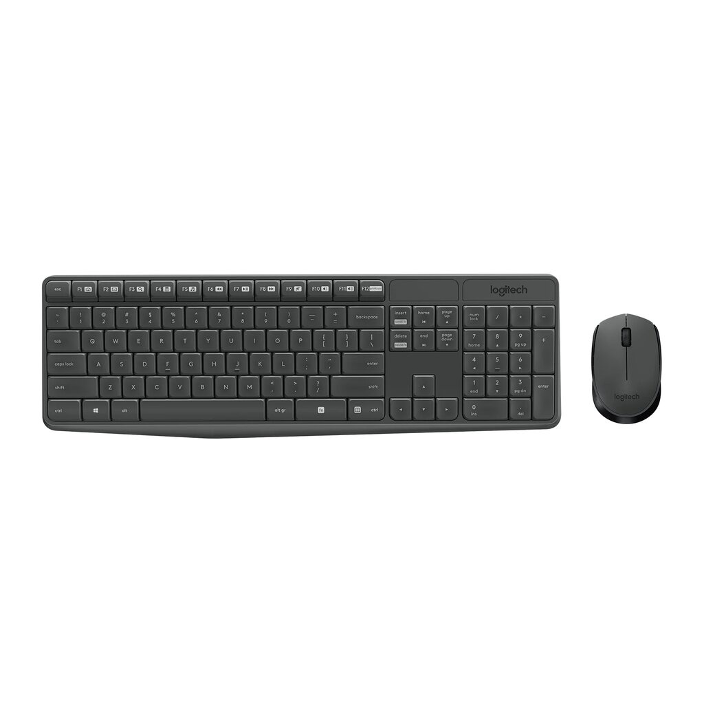 Logitech MK235 คีย์บอร์ดและเมาส์ไร้สาย Wireless Keyboard&Mouse TH/EN รับประกัน 1 ปี