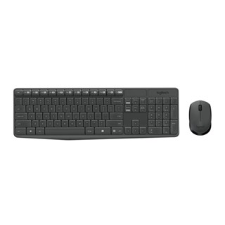 Logitech MK235 คีย์บอร์ดและเมาส์ไร้สาย Wireless Keyboard&amp;Mouse TH/EN รับประกัน 1 ปี