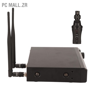 PC Mall.zr ระบบส่งสัญญาณไมโครโฟนไร้สาย UHF รองรับแหล่งจ่ายไฟ 48V ระบบไมโครโฟนหลายช่องสัญญาณ 100‑240V