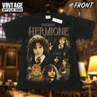 เสื้อ Hermione 🪄(ป้ายHiptrack มีสีดำให้เลือกสองสี เฟดกับไม่เฟด ทักแชท ตะเข็บเดี่ยวคอหนา)