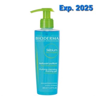 พร้อมส่งค่ะ แท้💯เจลล้างหน้า Bioderma Sebium สำหรับผิวมัน เป็นสิวง่ายค่ะ 200 ml.Exp 2025