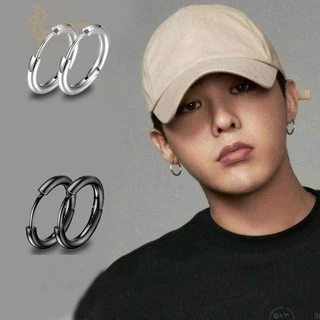 Roselife ต่างหูห่วง สเตนเลส 8/10 มม. 12 มม. 14 มม. เครื่องประดับแฟชั่น สําหรับผู้ชาย ผู้หญิง 1 ชิ้น