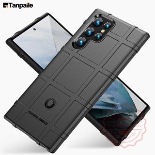 Tanpaile 【Strongbox】เคสโทรศัพท์มือถือ ซิลิโคนนิ่ม TPU กันกระแทก ลายเกราะ Defender สําหรับ Samsung Galaxy S23 Plus Ultra S22 S23plus S23ultra