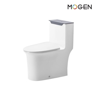 MOGEN MOS66-3(ECO) โถสุขภัณฑ์ชิ้นเดียว พร้อมฝาหม้อน้ำเมลามีน FLUSH SENSOR (ฝา Slow Close)