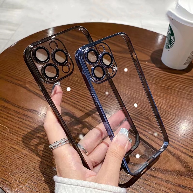 เคสโทรศัพท์มือถือแบบนิ่ม TPU ใส กันกระแทก สําหรับ iPhone 14 13 12 11 Pro Max 13 Pro Max 12Pro 7 8 Plus X XS Max SE 2020