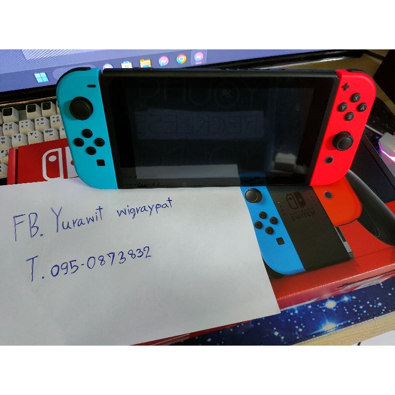 Nintendo switch v.2 กล่องแดง (มือสอง สภาพ 99.5%)