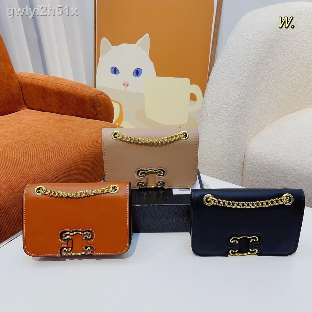 ❁♟♨[With Box] Celine Arch of Triomphe Vintage Crossbody Bag Women's Fashion Casual Shoulder Bag