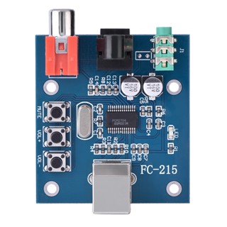 Pcm2704 Usb Dac To S/Pdif Hifi แผ่นบอร์ดโมดูลถอดรหัสเสียงแบบอนาล็อก 3.5มม.เอาท์พุทอะนาล็อก F/Pc