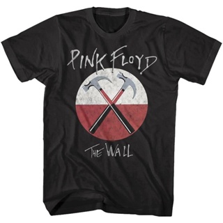 [COD] [พร้อมส่ง] เสื้อยืดแขนสั้นลําลอง ผ้าฝ้าย 100% พิมพ์ลาย Pink Floyd The Wall Hammers Album Cover Rock Tour Mus