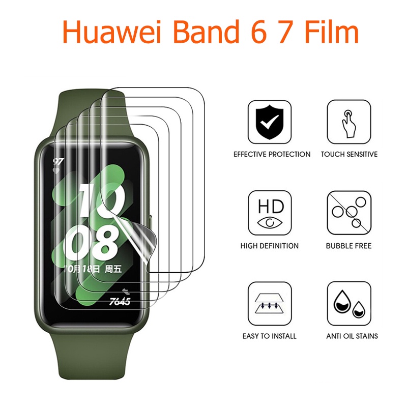 ตัวป้องกันหน้าจอกันน้ำแบบใสสำหรับHuawei Band 8/9 Huawei Band 6 6pro 7 FIT mini/Honor Band 6 ตัวป้องกันนาฬิกา