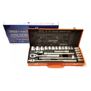 บล็อกชุด 24 ตัว/ชุด socket wrench set 1/2X6P TOKAI (1ชุด)