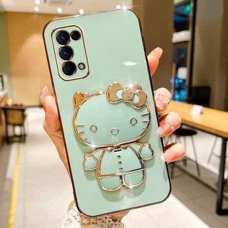 เคสโทรศัพท์มือถือ แบบนิ่ม ลายการ์ตูนคิตตี้ บางพิเศษ หรูหรา สําหรับ Oppo A52 A92 A17 A16 A15 A15s A54 A53 A31 A5 A9 2020 A5s A3s A12 A12e