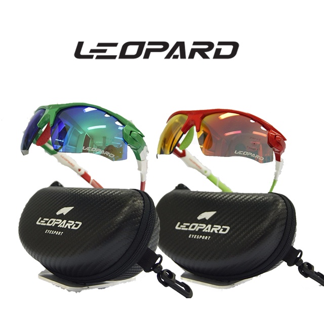 LEOPARD 16/#558/PANTONE แว่นจักรยาน กันลม กันฝ้า กันแดด uv 100%